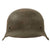 Original German WWII Heer Army Single Decal M42 Helmet with 1943 Dated 55cm Liner - Stamped ET62 Original Items