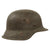 Original German WWII Heer Army Single Decal M42 Helmet with 1943 Dated 55cm Liner - Stamped ET62 Original Items