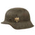Original German WWII Heer Army Single Decal M42 Helmet with 1943 Dated 55cm Liner - Stamped ET62 Original Items