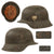 Original German WWII Heer Army Single Decal M42 Helmet with 1943 Dated 54cm Liner - Stamped ET62 Original Items