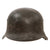 Original German WWII Heer Army Single Decal M42 Helmet with 1940 Dated 55cm Liner & Chinstrap Remnants - Stamped ET62 Original Items