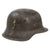 Original German WWII Heer Army Single Decal M42 Helmet with 1940 Dated 55cm Liner & Chinstrap Remnants - Stamped ET62 Original Items