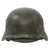 Original German WWII Extra Small Double Decal NSDAP Civic Police M40 Steel Combat Helmet with 1942 Dated 53cm Liner & Chinstrap - Stamped hkp60 Original Items
