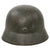 Original German WWII Extra Small Double Decal NSDAP Civic Police M40 Steel Combat Helmet with 1942 Dated 53cm Liner & Chinstrap - Stamped hkp60 Original Items