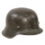 Original German WWII Heer Army Single Decal M42 Helmet with 1942 Dated 59cm Liner and Chinstrap - Stamped ET66 Original Items