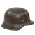 Original German WWII Heer Army Single Decal M42 Helmet with 1942 Dated 59cm Liner and Chinstrap - Stamped ET66 Original Items