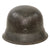 Original German WWII Heer Army Single Decal M42 Helmet with 1942 Dated 59cm Liner and Chinstrap - Stamped ET66 Original Items