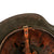 Original German WWII Heer Army Single Decal M42 Helmet with 1942 Dated 59cm Liner and Chinstrap - Stamped ET66 Original Items