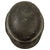 Original German WWII Heer Army Age Toned Single Decal M42 Helmet with 1940 Dated 57cm Liner and Broken Chinstrap - Stamped EF64 Original Items