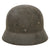 Original German WWII Extra Small M40 Single Decal Luftwaffe Helmet with Torn 1940 Dated 53cm Liner & Chinstrap - Q60 Original Items