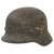 Original German WWII Extra Small M40 Single Decal Luftwaffe Helmet with Torn 1940 Dated 53cm Liner & Chinstrap - Q60 Original Items
