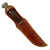 Original U.S. WWII PAL RH-36 MkII-Style Fighting Knife with Leather Belt Scabbard - Broken Securing Strap Original Items