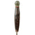 Original U.S. WWII PAL RH-36 MkII-Style Fighting Knife with Leather Belt Scabbard - Broken Securing Strap Original Items