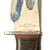 Original U.S. WWII PAL RH-36 MkII-Style Fighting Knife with Leather Belt Scabbard - Broken Securing Strap Original Items