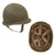 Original U.S. WWII McCord M1 Fixed Bale Front Seam Helmet with Rare Named Hawley Paper Liner Named to 93rd Bombardment Group Sergeant Doyle Shoup