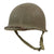 Original U.S. WWII McCord M1 Fixed Bale Front Seam Helmet with Rare Named Hawley Paper Liner Named to 93rd Bombardment Group Sergeant Doyle Shoup