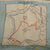 Original U.S. WWII Airborne "Zones of France" D-Day Silk Map with Miniature Compass - Dated March 1944 - WEA Western European Area - 22 ½” x 24”