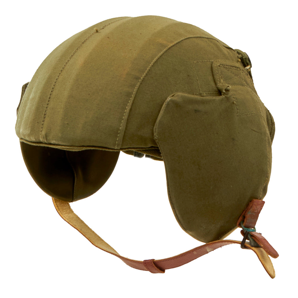 Original U.S. WWII USAAF Bomber Crew M4A2 Flak Helmet - Complete Original Items