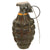 Original U.S. WWII Inert MkII Pineapple Grenade with Yellow Ring and M10A3 Converted M10A1 Fuze in Original Husk Original Items