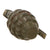 Original U.S. WWII Inert MkII Pineapple Grenade with Yellow Ring and M10A3 Converted M10A1 Fuze in Original Husk Original Items