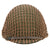 Original U.S. WWII M1 Schlueter Front Seam Swivel Bale Helmet with Helmet Net and Firestone Liner Original Items