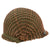 Original U.S. WWII M1 Schlueter Front Seam Swivel Bale Helmet with Helmet Net and Firestone Liner Original Items