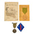 Original U.S.M.C WWII Faciat Georgius Medal with Safety Pin & 1st Marine Division Patch - USMC Original Items