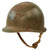 Original U.S. WWII 1943 M1 McCord Fixed Bale Front Seam Helmet with Replicated 29th Infantry Division Markings - Inland/Firestone Tire & Rubber Co Liner Original Items