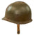 Original U.S. WWII 1943 M1 McCord Fixed Bale Front Seam Helmet with Replicated 29th Infantry Division Markings - Inland/Firestone Tire & Rubber Co Liner Original Items
