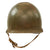 Original U.S. WWII 1943 M1 McCord Fixed Bale Front Seam Helmet with Replicated 29th Infantry Division Markings - Inland/Firestone Tire & Rubber Co Liner Original Items