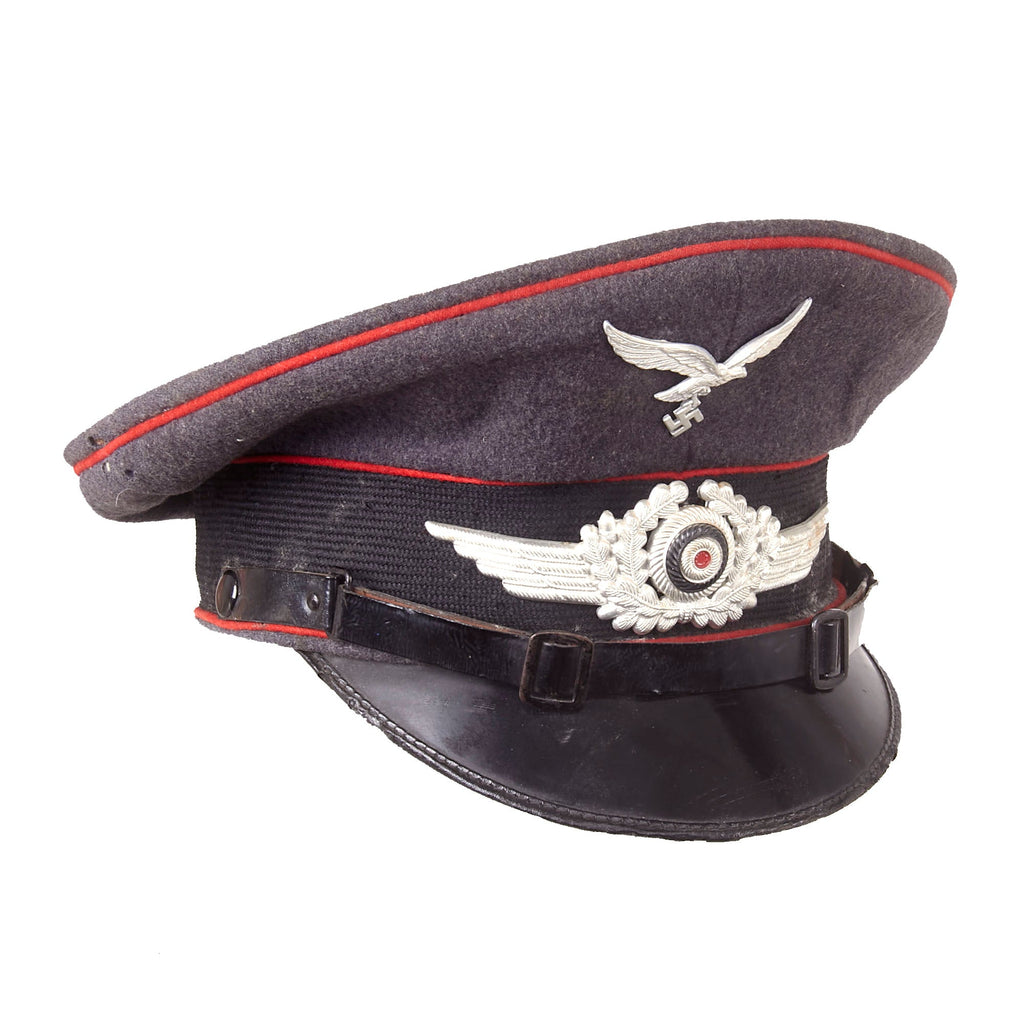 Original German WWII Luftwaffe Flakkorps Artillery EM/NCO Schirmmütze Visor Cap by Clemens Wagner - Size 56 Original Items