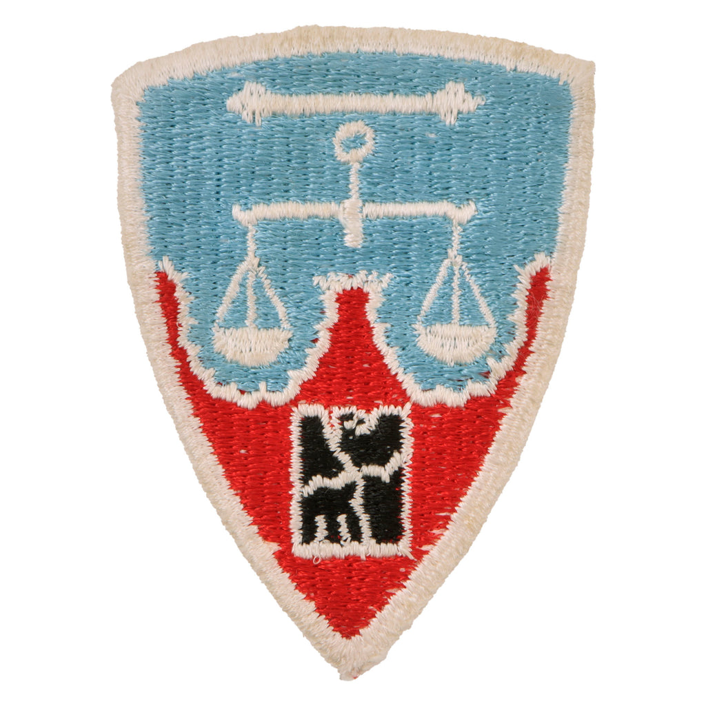 Original U.S. WWII Nuremberg War Crimes Tribunal Trials Patch Original Items