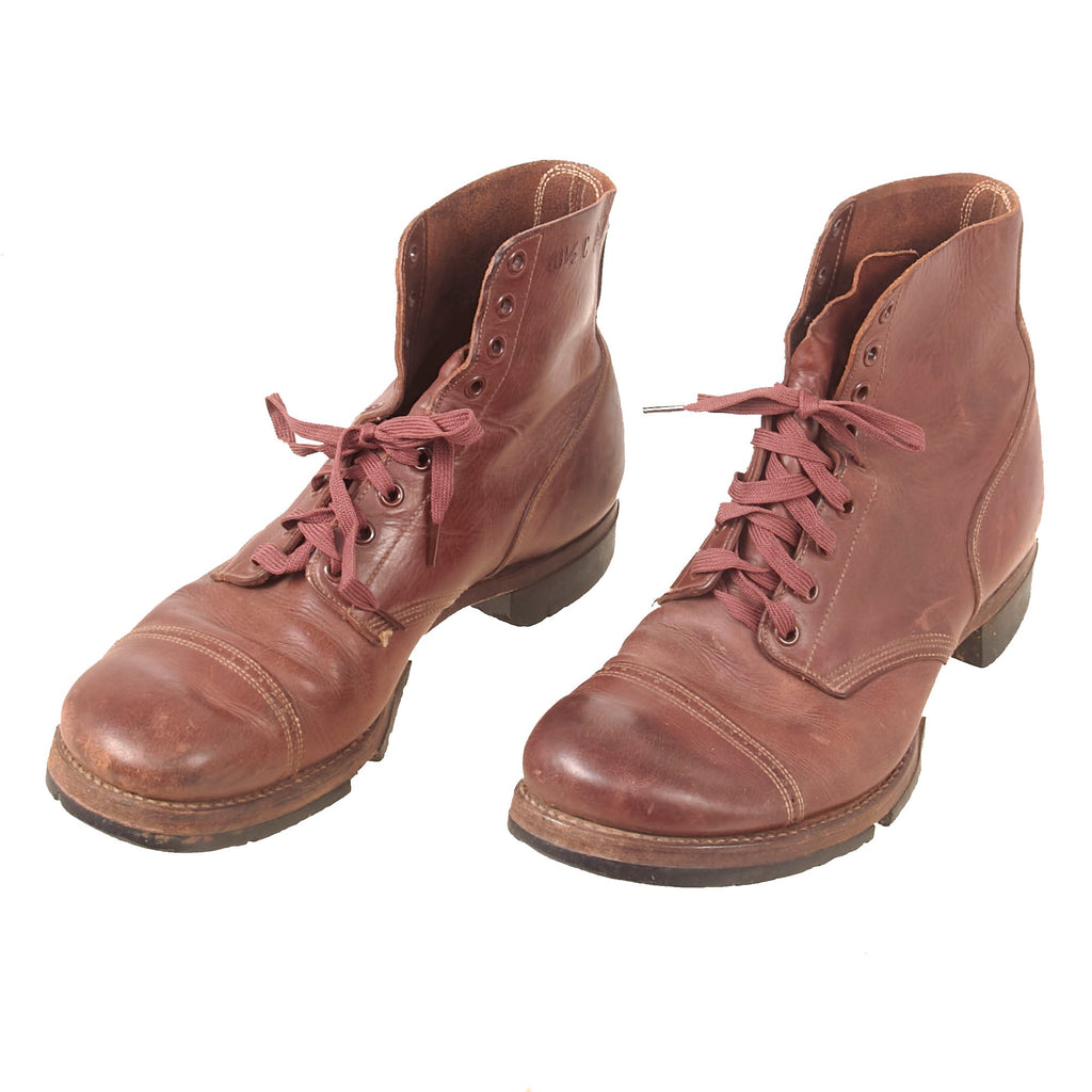 Original WWII Model 1939 American Service Shoe Low Boots Size 10½C