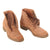 Original U.S. WWII M1943 Low Quarter Rough Cut Shoes by J.M. Herman & Co. - No Laces - Size 5 ½ F - Dated 1943