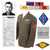Original U.S. WWII Named USMC 1st Marine Division Uniform & Trousers with Folder of Research - Wounded at Okinawa - Sergeant Earl Jack Moore, 7th Marine Regiment Original Items