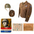 Original U.S. WWII Named 29th Division Uniform & M1 Helmet Grouping with 29th ID Travel Map - John J. Kaluzne, 175th Infantry Regiment Original Items