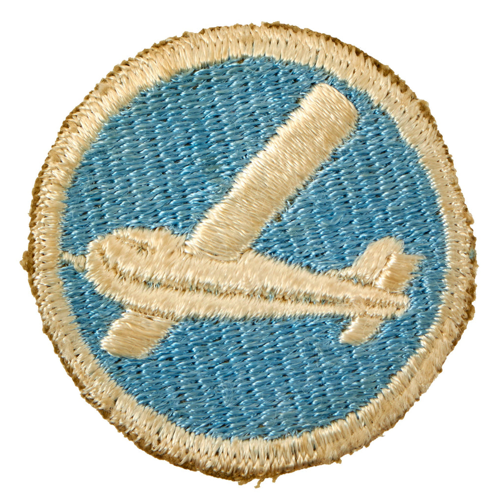 Original U.S. WWII Airborne Early Glider Infantry Garrison Cap Patch Original Items