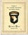 Original U.S. WWII 101st Airborne 401st Glider Infantry Co. E Christmas 1942 Dinner Menu with Ephemera of Harvey Willis Original Items