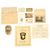 Original U.S. WWII 101st Airborne 401st Glider Infantry Co. E Christmas 1942 Dinner Menu with Ephemera of Harvey Willis Original Items
