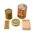 Original U.S. WWII Personal Effect Items Lot Including Welch’s Grape Jam Tin, Expanding Lima Beans Can, Fuel Tablets, and Boot Polish Original Items