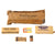 Original U.S. WWII C Ration Accessory Packet with Partial Contents - Tissue Paper, Chiclets, Lucky Strikes, Matches, and Salt Tablets