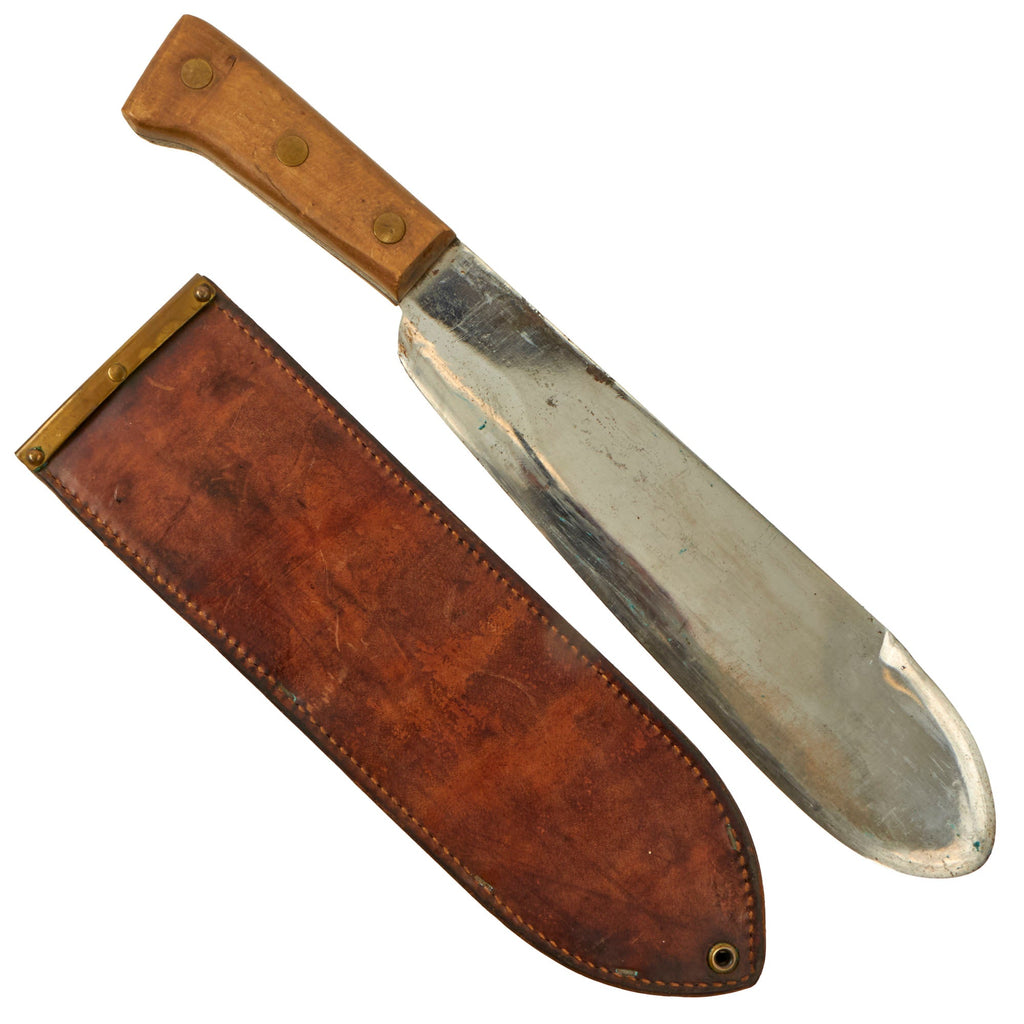 Original U.S. WWII USMC Bolo Knife by Chatillon, N.Y. with BOYT 1945 Scabbard - Excellent Original Items
