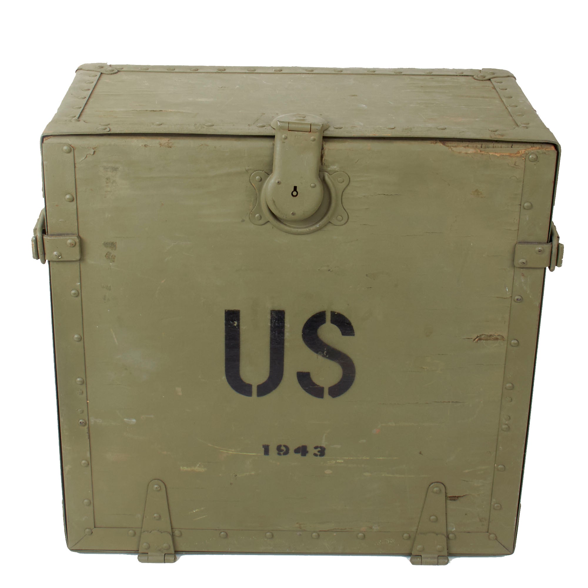 Original U.S. WWII 1942 Dated Army Officer's Folding Field Desk by