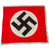 Original German WWII NSDAP Double Sided National Political Fringed Parade Standard Flag with RZM Tag - 46" x 54” Original Items