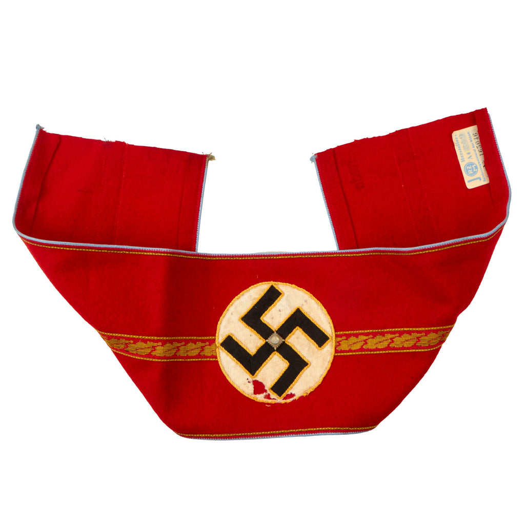 Original German WWII NSDAP Local Group Cell Leader Armband with RZM Tag - Ortsgruppen Zellenleiter Original Items