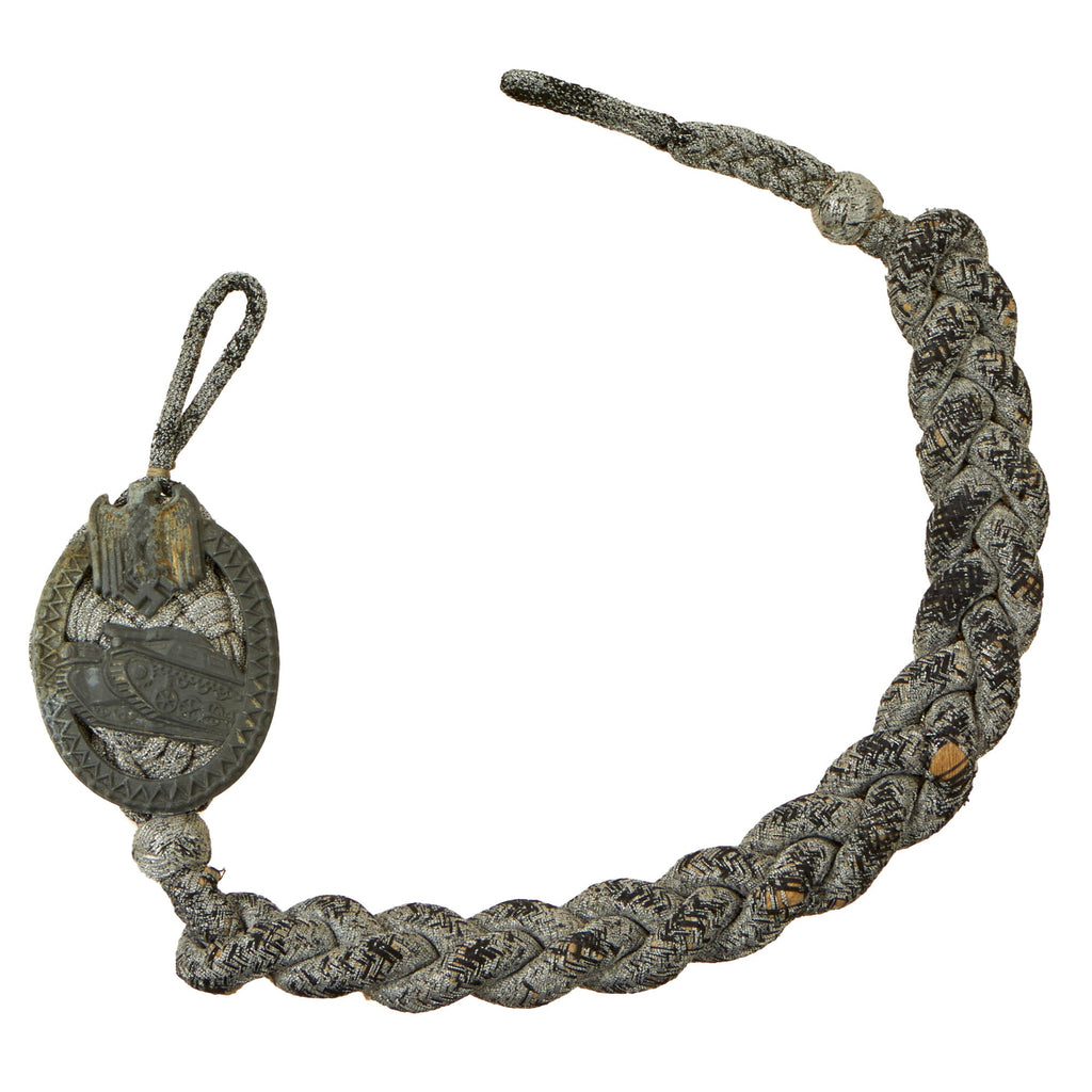 Original German WWII Grade I Heer Army Panzer Armored Troops Marksmanship Lanyard Original Items