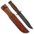 Original U.S. WWII USN / USMC Early Blade-Marked Mark 2 KA-BAR Fighting Knife in Leather Sheath - Marking Scrubbed Original Items