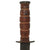 Original U.S. WWII USN / USMC Early Blade-Marked Mark 2 KA-BAR Fighting Knife in Leather Sheath - Marking Scrubbed Original Items