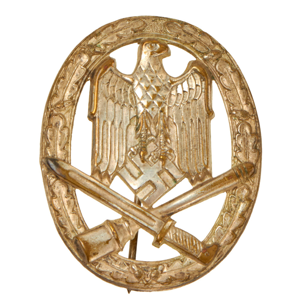 Original German WWII Early Tombak General Assault Badge Attributed to Wilhelm Deumer of Lüdenscheid Original Items
