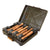 Original German WWII M24 Stick Grenade Case with Original Internal Rack and (7) Replica Grenades Original Items